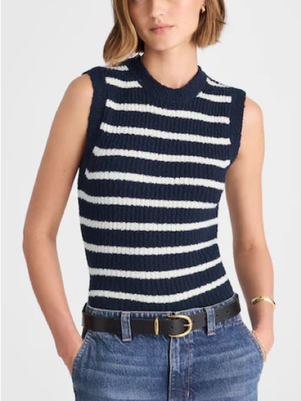 Madewell Bouclé Knit Sweater Tank